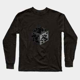 Block Charcoal Ore 3D Long Sleeve T-Shirt